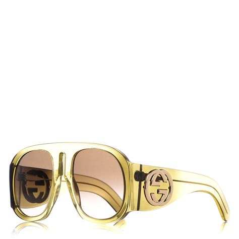 big gucci sunglasses|gucci oversized clear sunglasses.